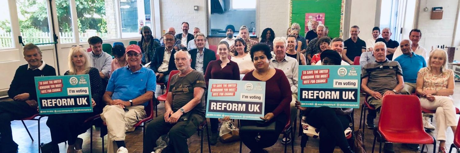 Reform UK Harrow banner