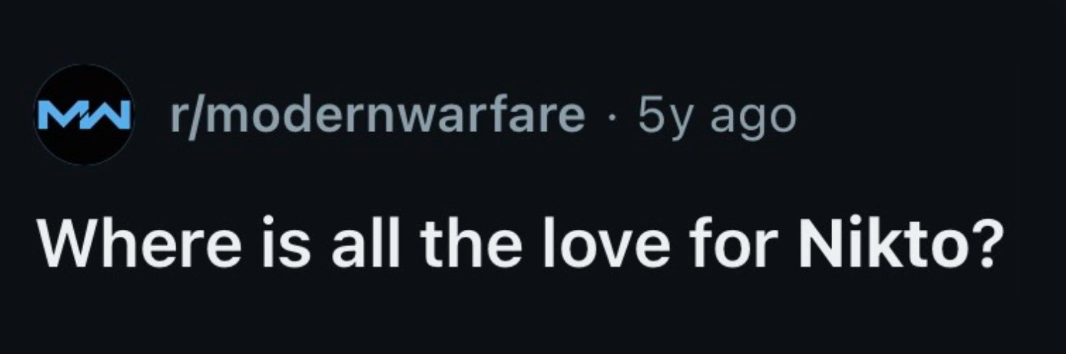 nikto’s lapdog. 𖥠 banner