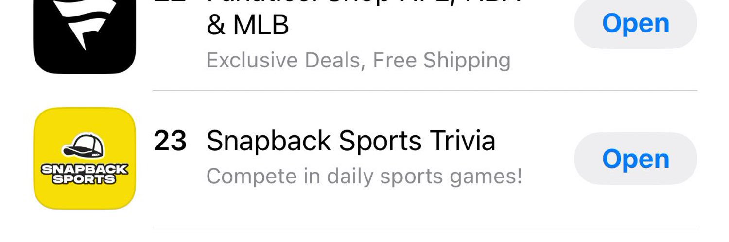 Snapback Trivia banner