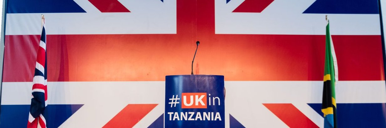 UK in Tanzania's banner