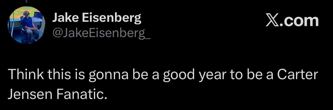 Carter Jensen Fanatic banner