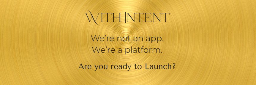 With Intent banner