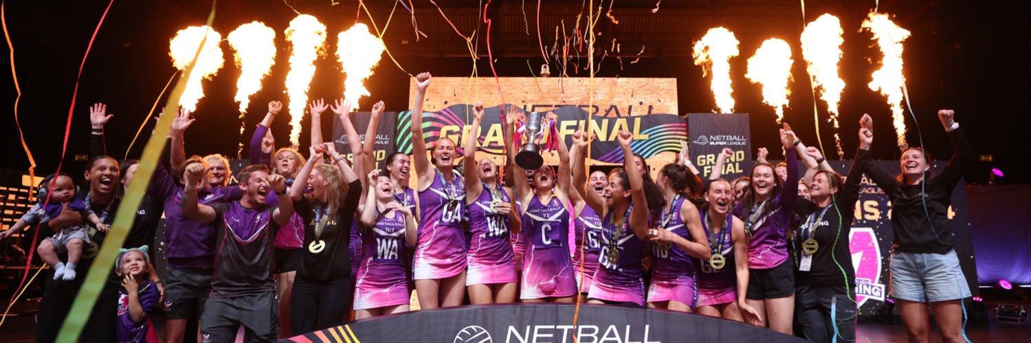 Loughborough Lightning Netball's banner