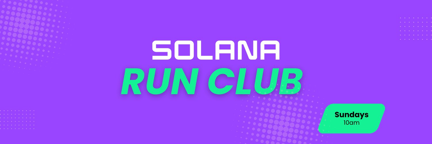 Solana Run Club | runclub.sol banner