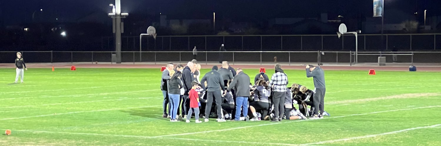 At a Football Game banner