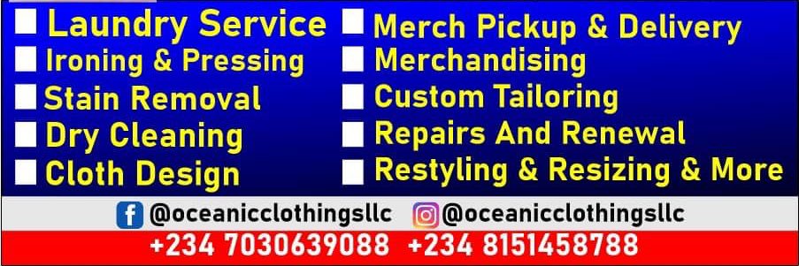 Oceanic Clothings llc banner