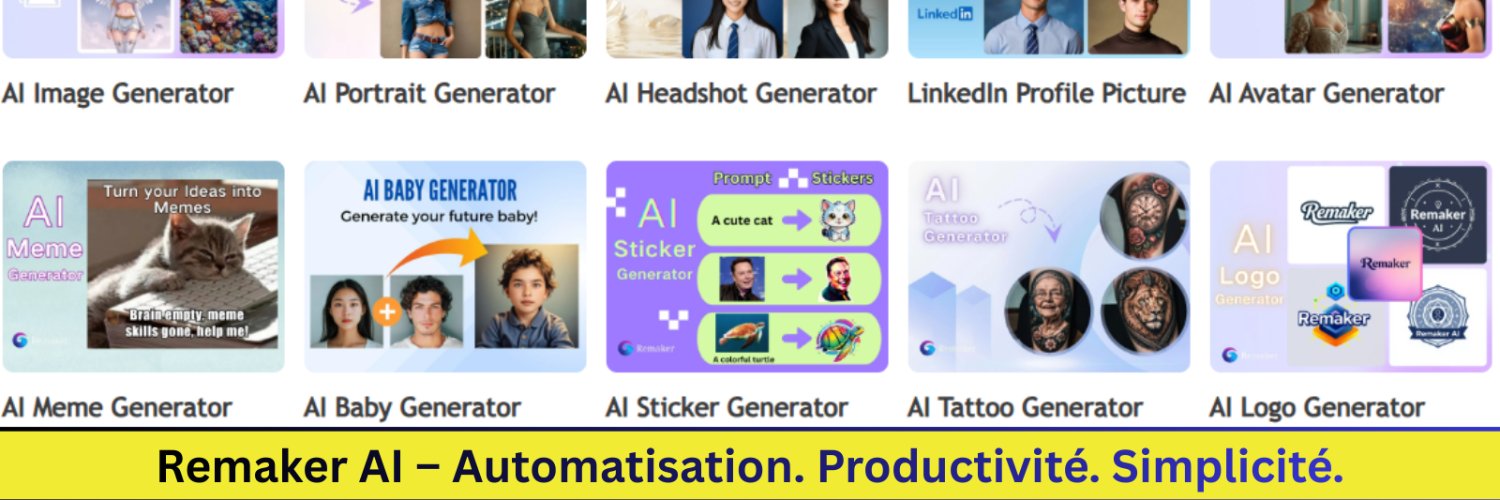 Remaker AI (French) banner