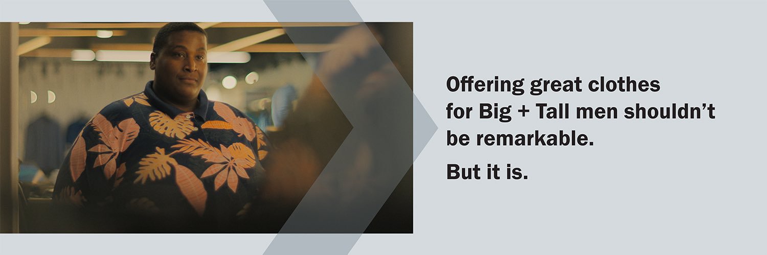 DXL Big + Tall banner