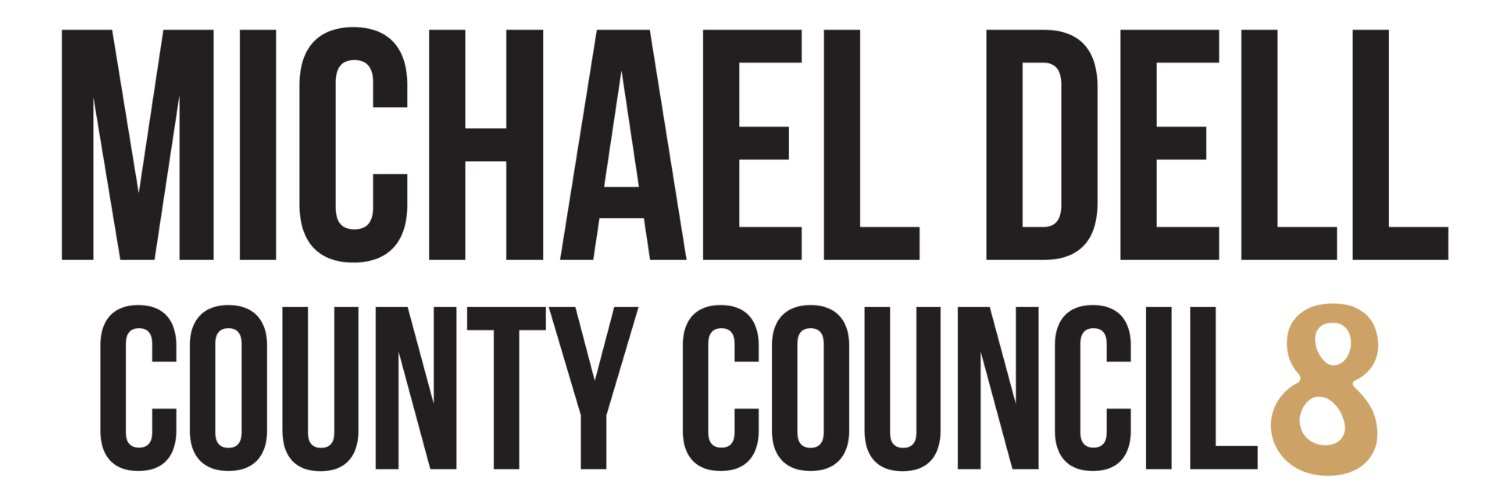 Michael Dell for County Council's banner