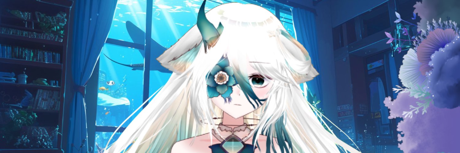 夜魔めめ🐟👿@人魚Vtuber banner