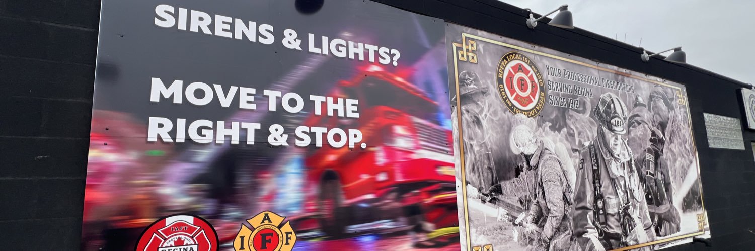 Regina Fire Fighters banner