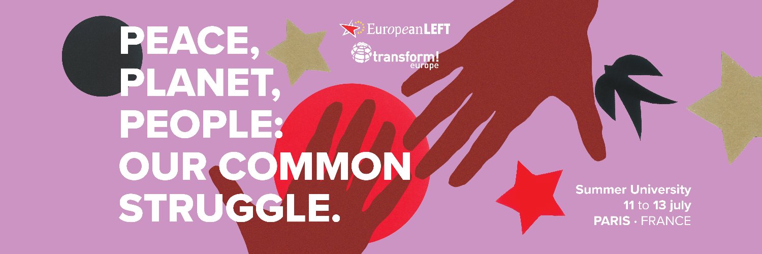 European Left's banner