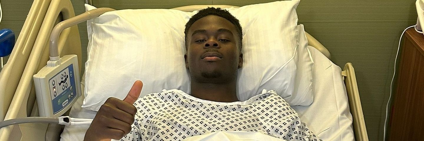 has bukayo saka ever scored a hard trick ? banner