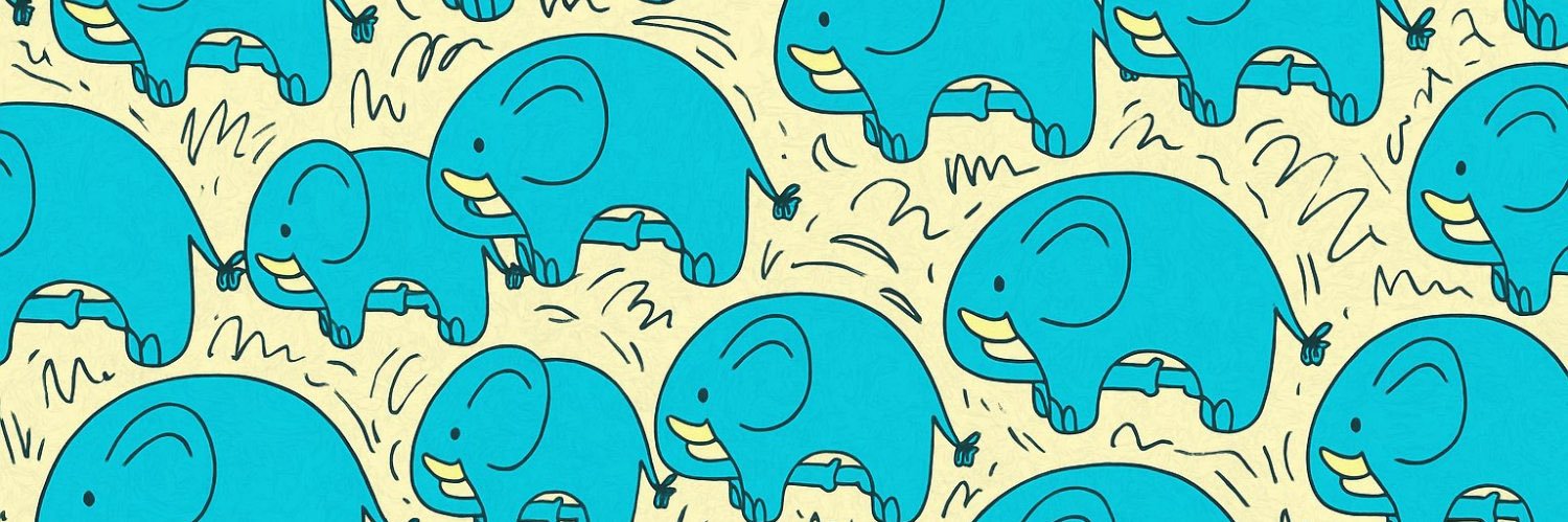 self sucking elephant banner