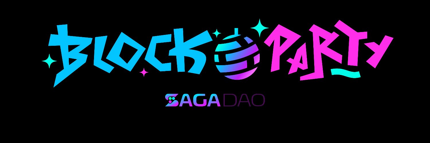 SagaDAO's Block Party banner