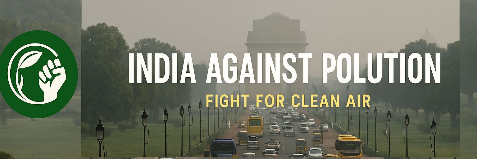 India Against Pollution Oppose Scams banner