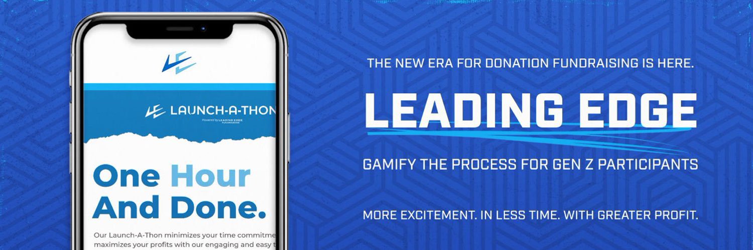 Luke Maginnis, Leading Edge banner