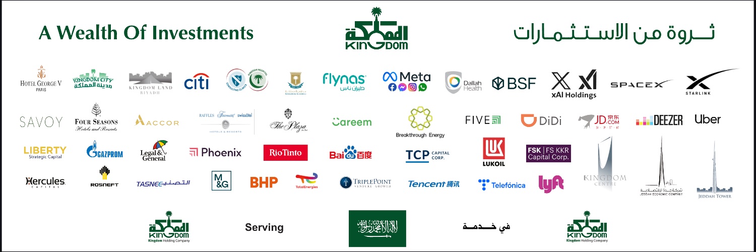 شركة المملكة القابضة banner