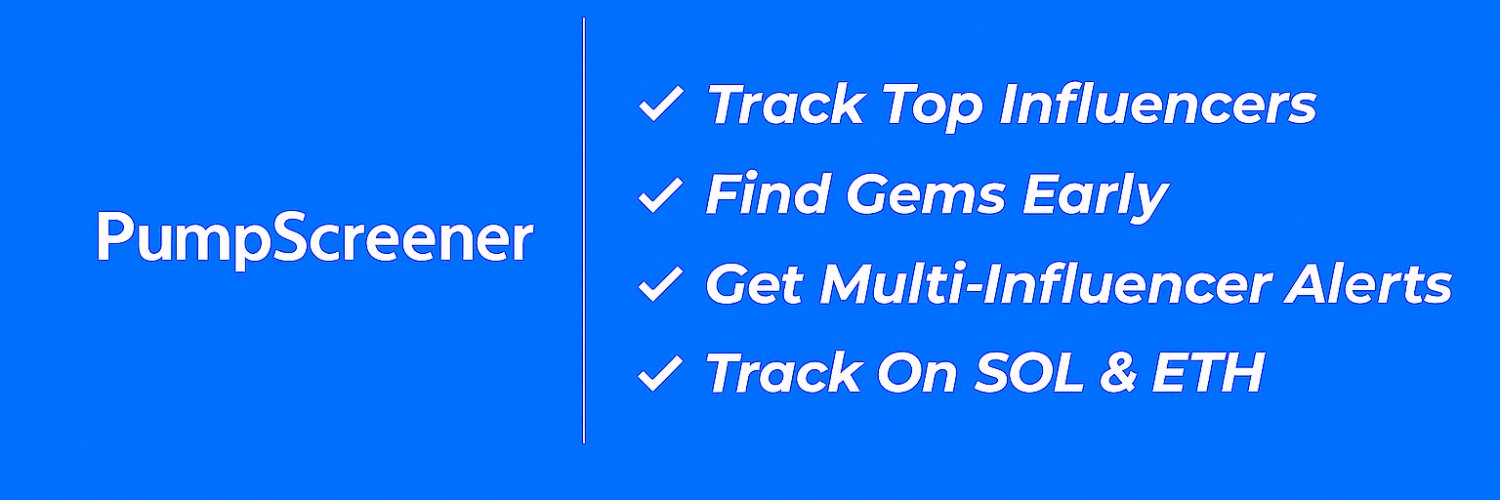 Pump Screener banner