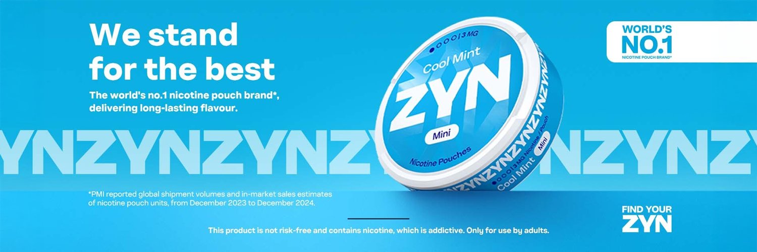 ZYN United Kingdom banner