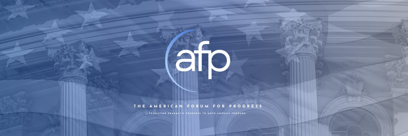 The American Forum for Progress banner