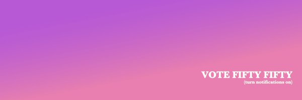 voteFIFTYFIFTY Profile Banner