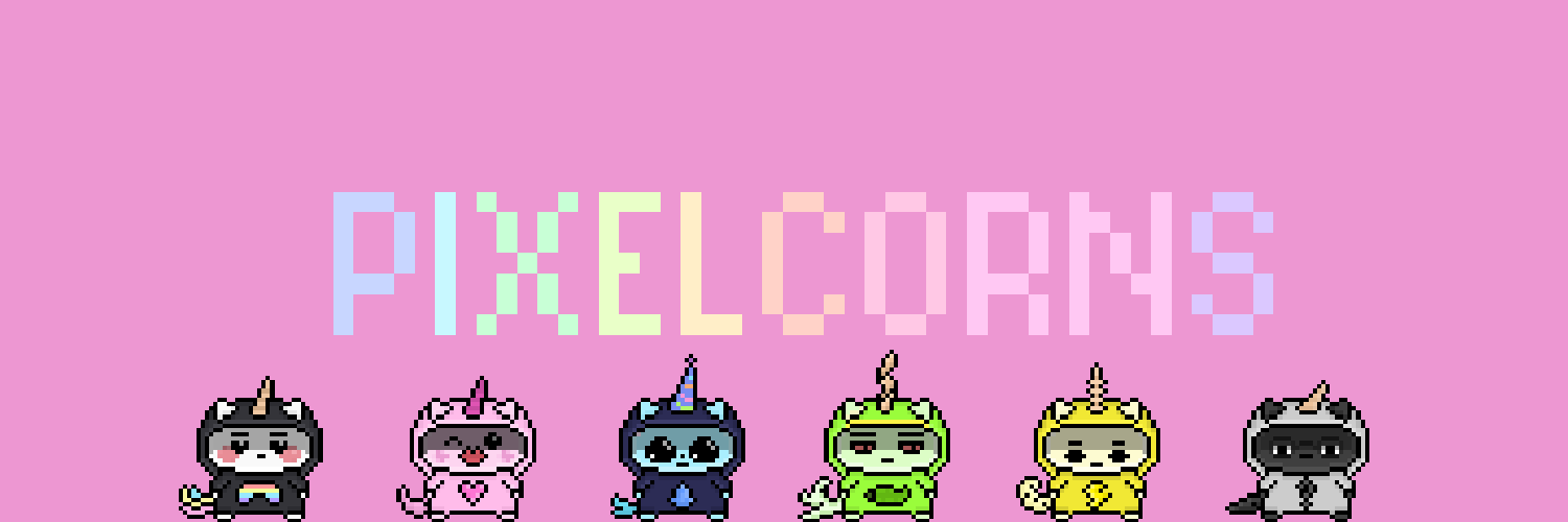 Pixelcorns 🦄 ♥️🧡💛💚💙💜's banner