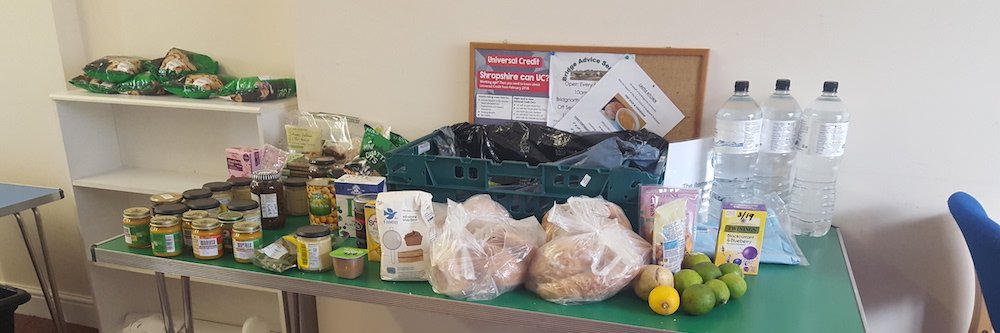 Bridgnorth Food Bank banner