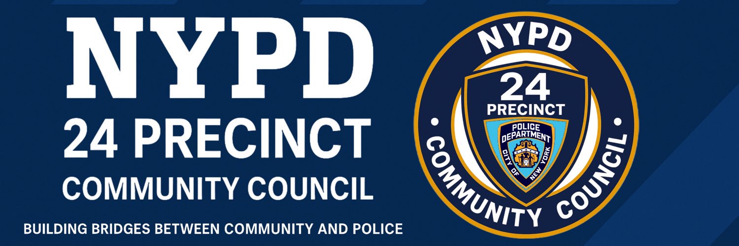 NYPD 24 Precinct Community Council banner
