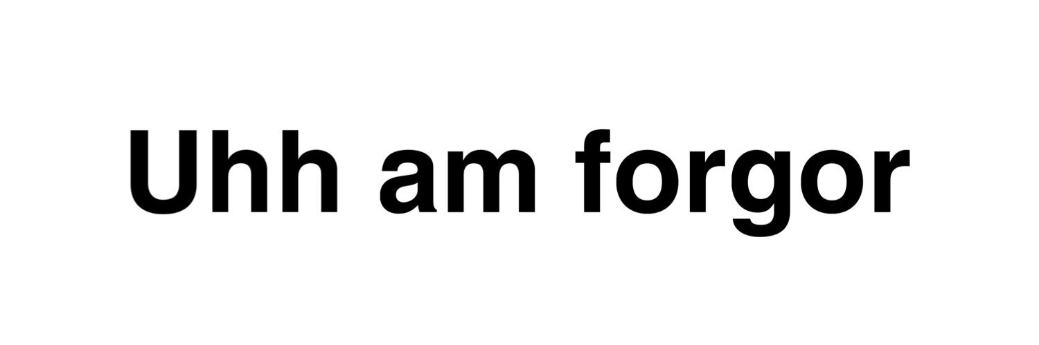 Uhhamforgor's profile banner image