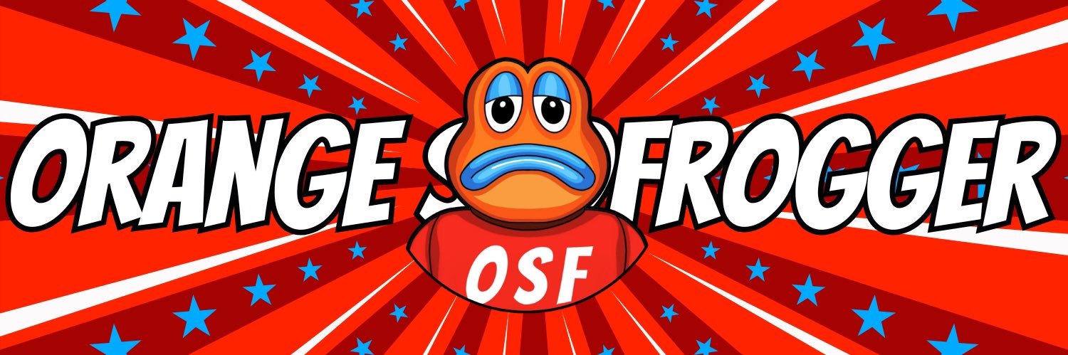 Orange Sad Frogger banner