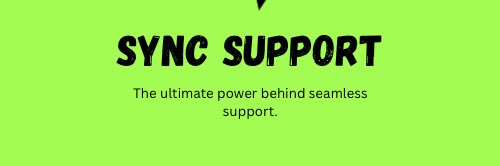 SYNC SUPPORT banner