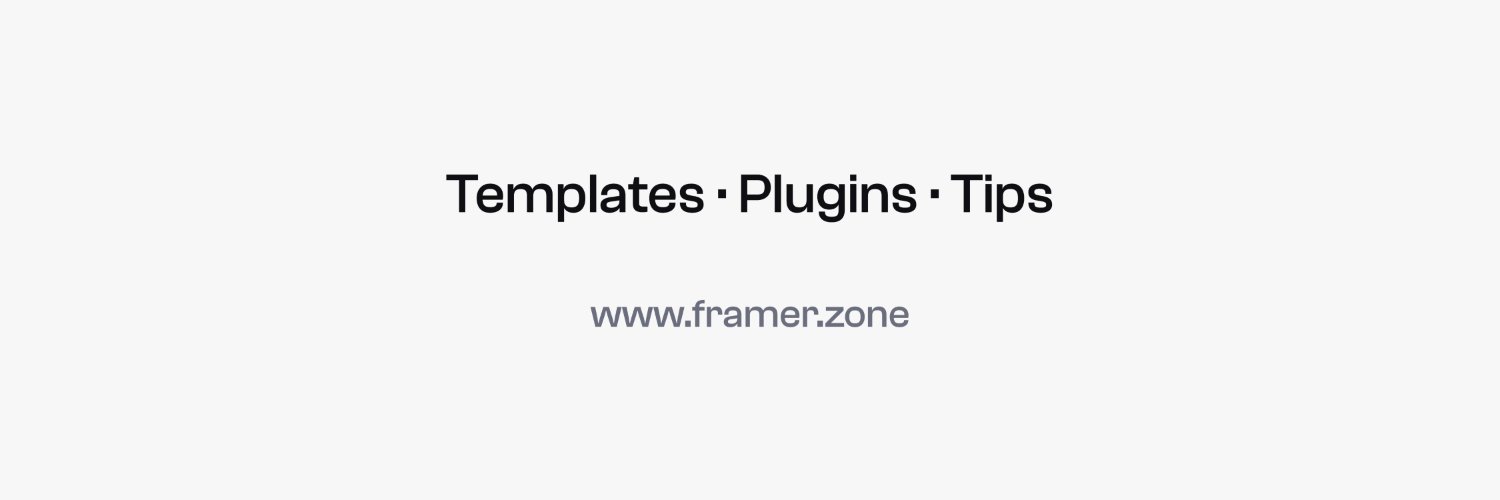 Framer.zone banner