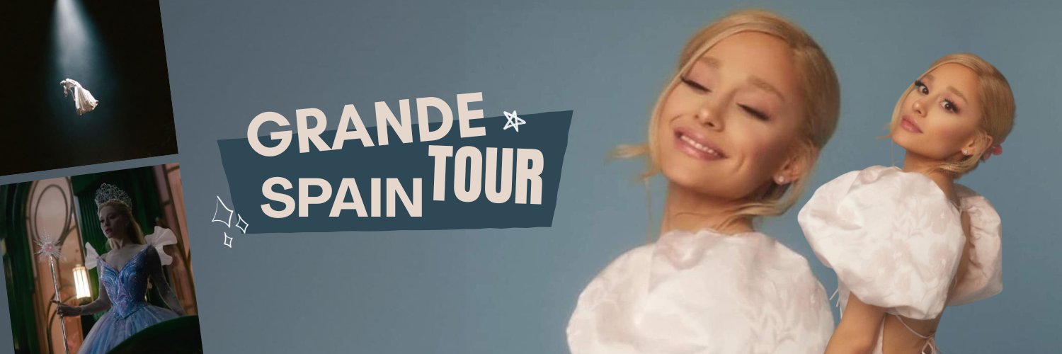 Ariana Grande Spain's banner