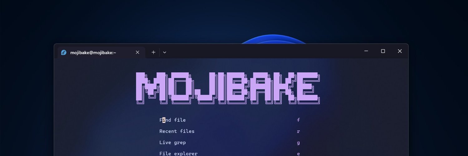 mojibake banner