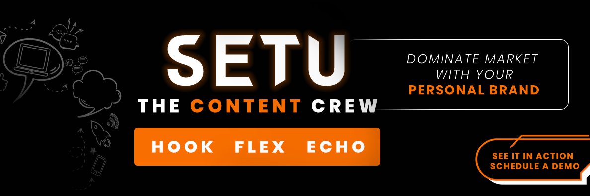 Setu - The Content Crew banner