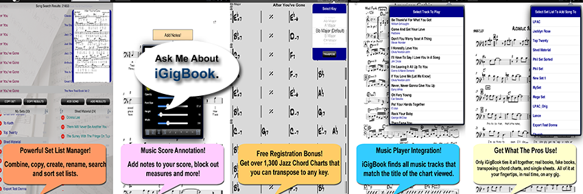 iGigBook Sheet Music Manager banner