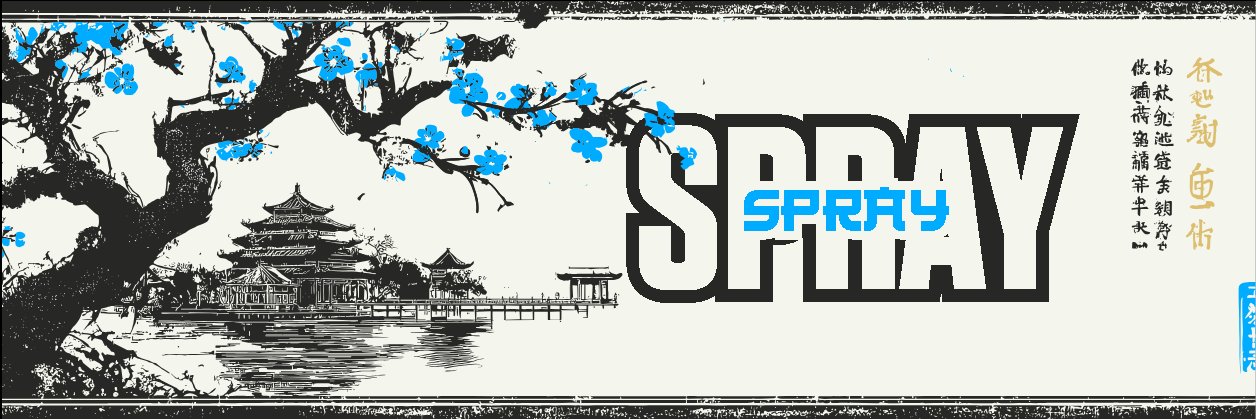 Spray banner