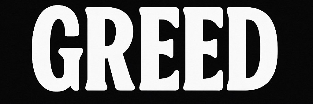 GREED banner
