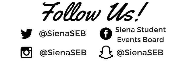 Siena Student Events banner