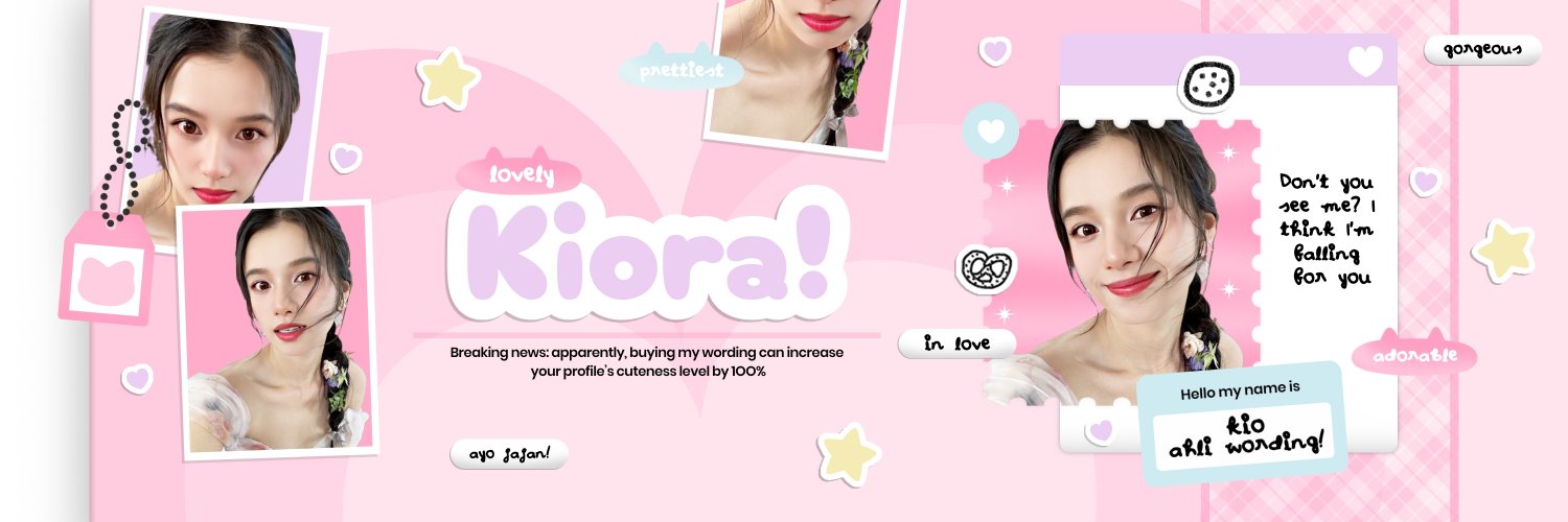 ━ kiora, wording 🌸 banner