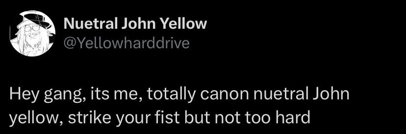 Neutral John Yellow banner