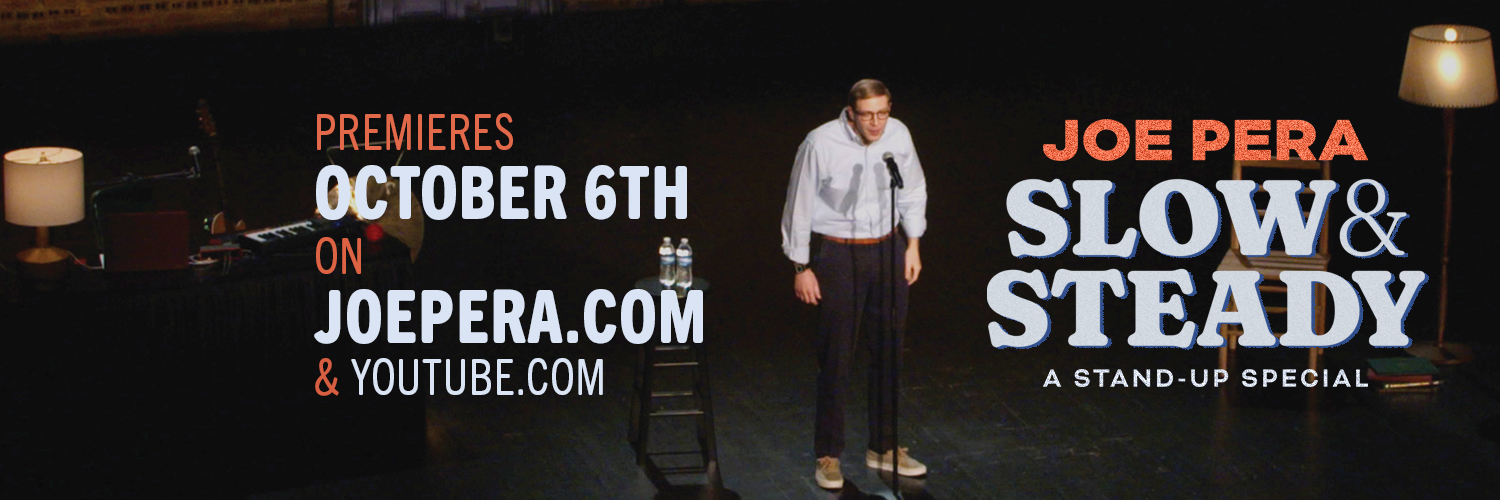 Joe Pera's banner