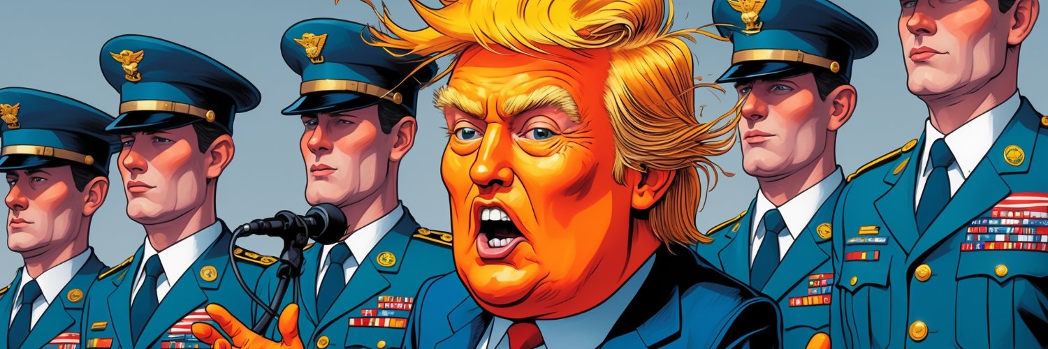 Tronald Dump's banner