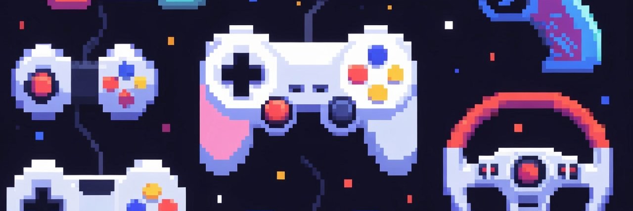Pixelated Julia banner