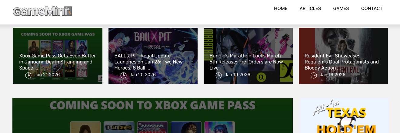 GameMinr.com banner
