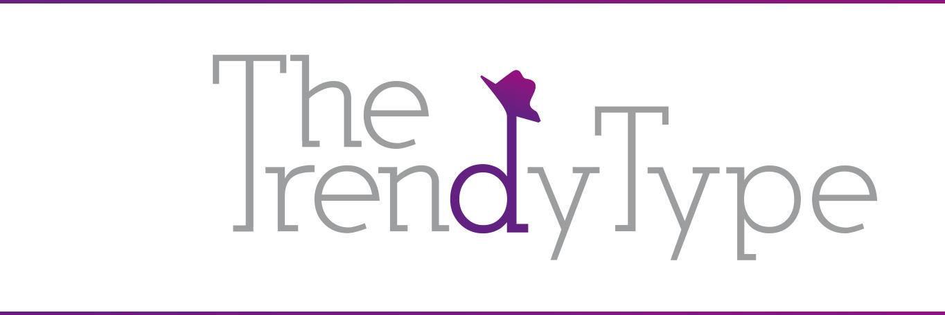 The Trendy Type banner