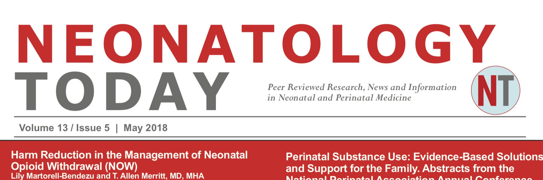 Neonatology Today banner