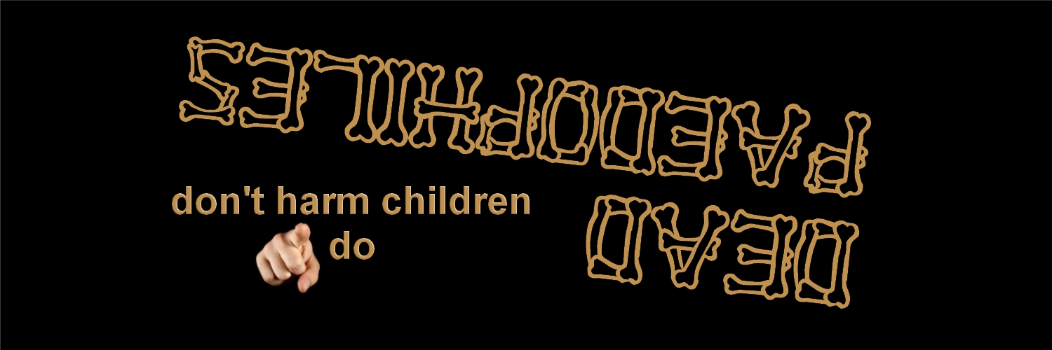 destroy paedos save children banner