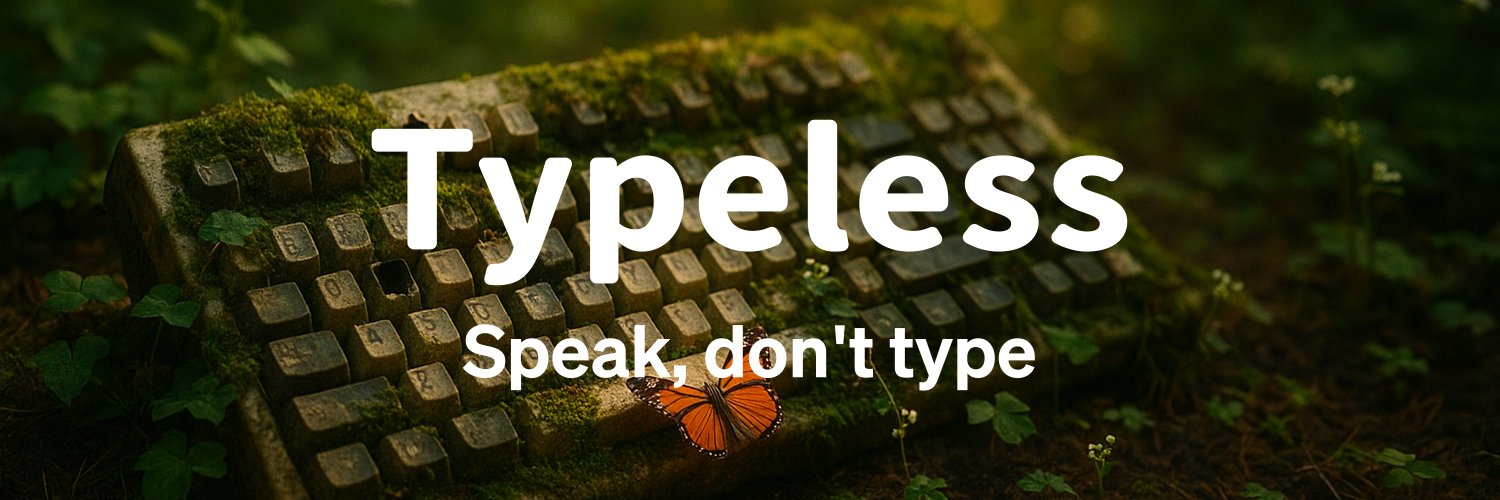Typeless banner
